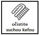 piktogram suchá kefa